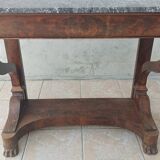 Restoration period mahogany console table