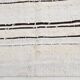 Cream & Brown Striped Vintage Kilim Rug, 204x279Cm