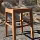 Paire de tabourets en bois