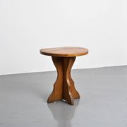 Table murale en bois massif, Alpes françaises, vers 1970