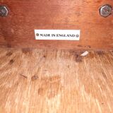 Pair of English mahogany sofa tips