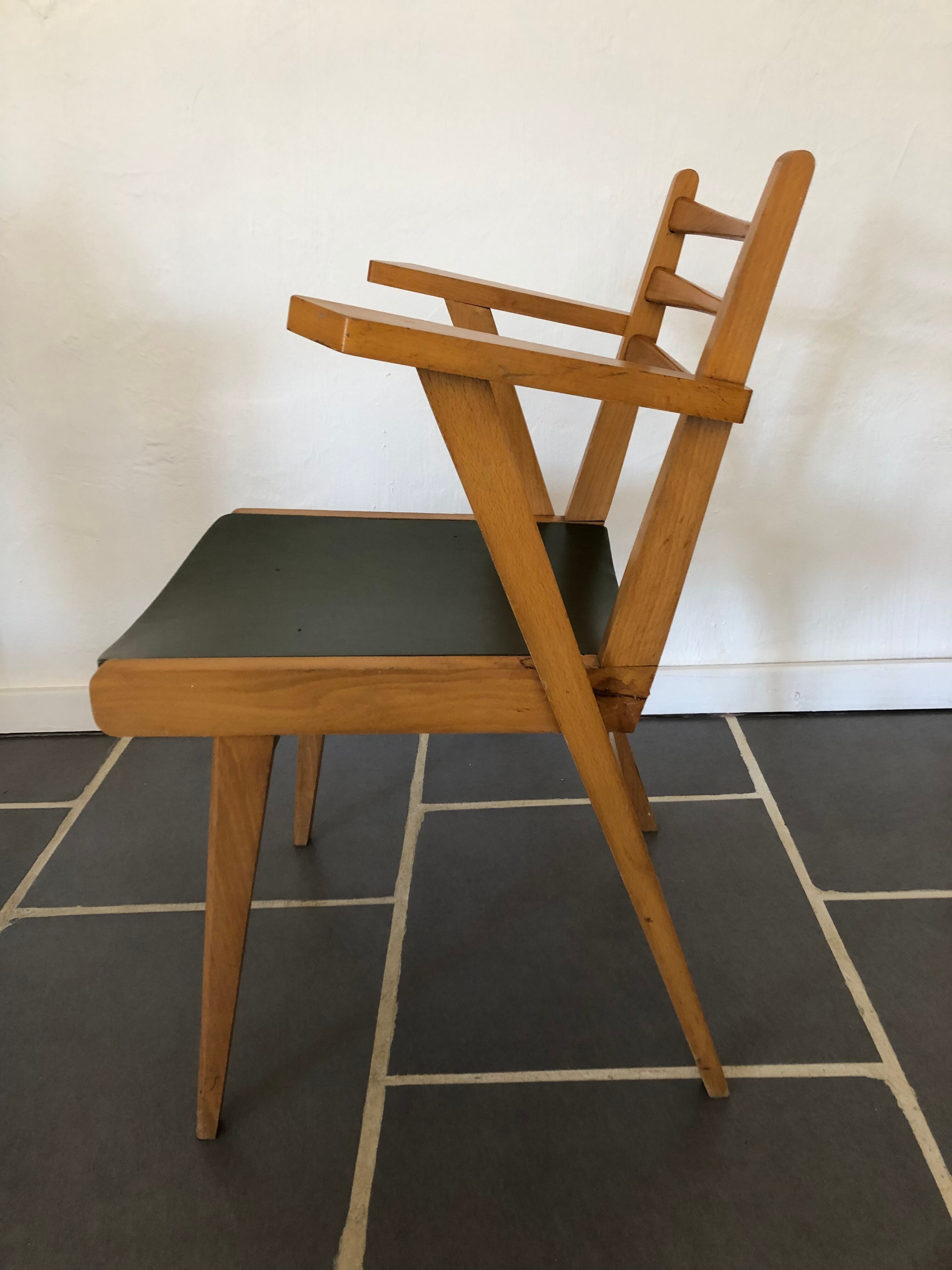 Vintage 50s bridge armchair