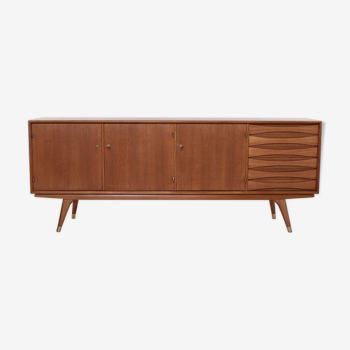 Buffet Sven Andersen en teck, moderne scandinave, moderne du milieu du siècle