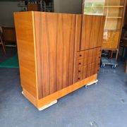 Meuble de rangement teck, buffet Luigi Bartolini 1960