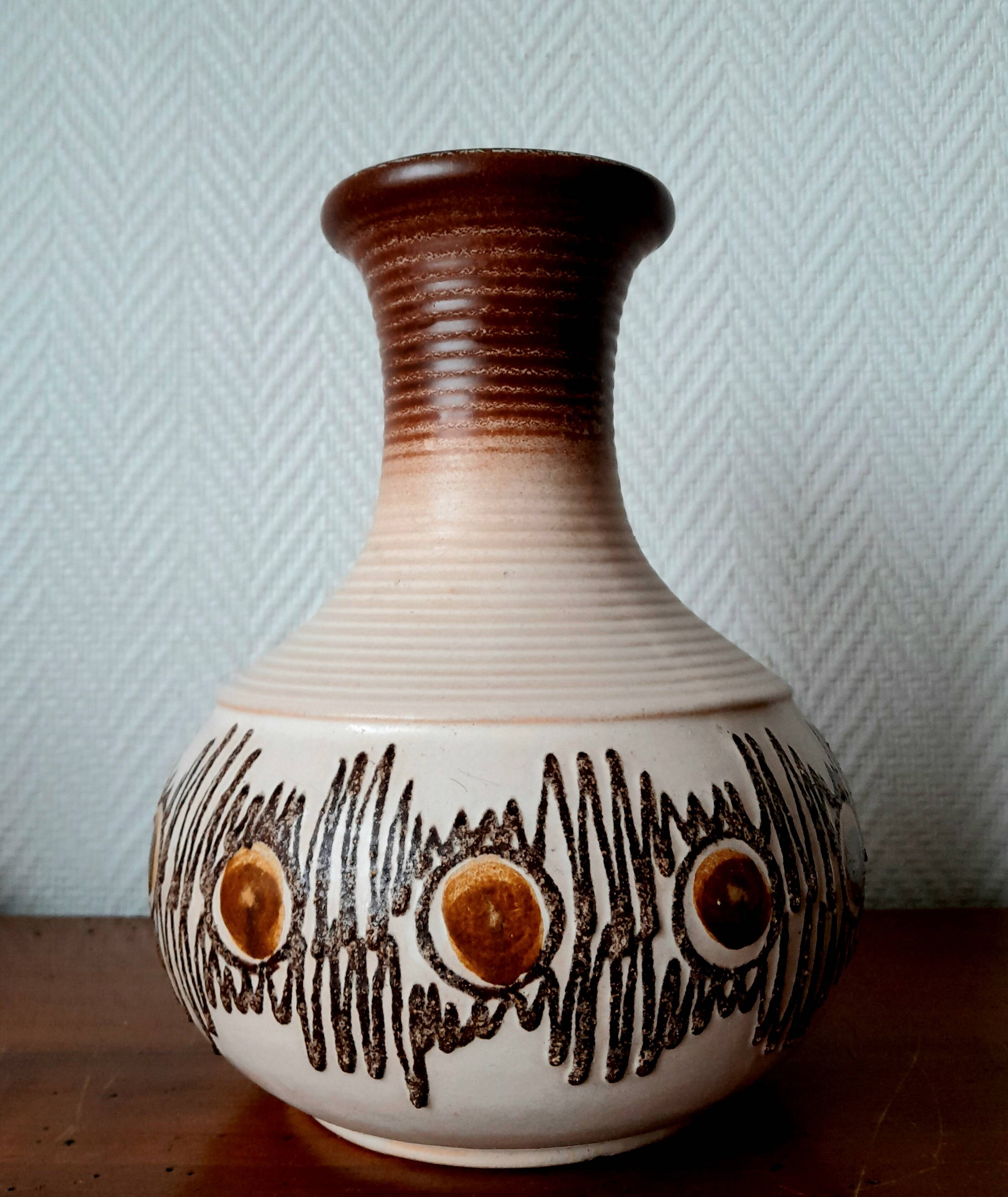 Vintage German Ceramic Vase 1970