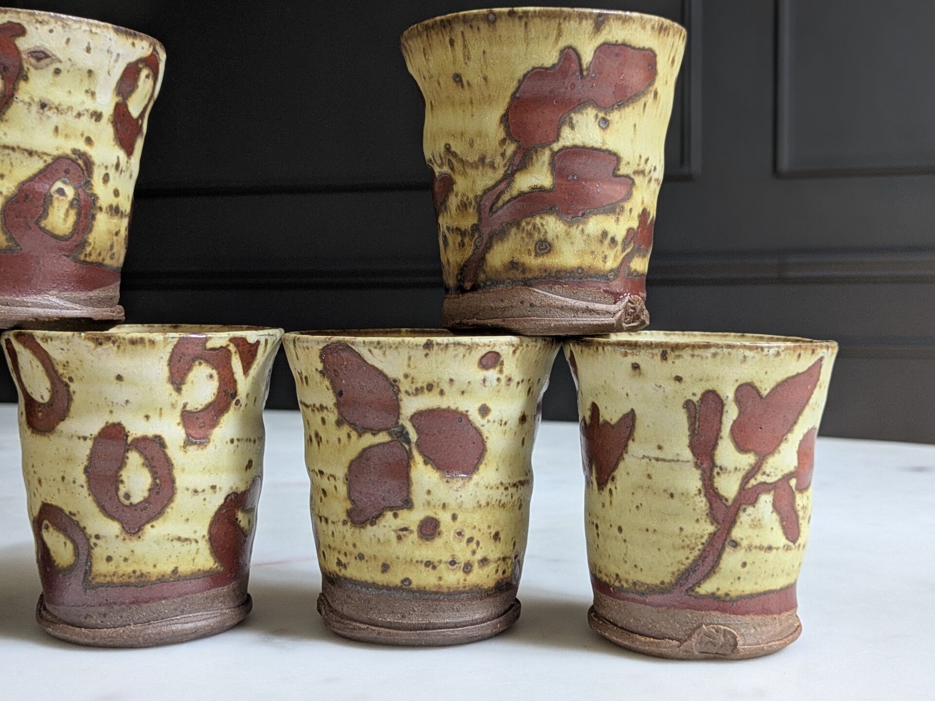 Set of six ''Yunomi'' cups Japanese Art