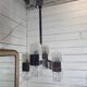 Chrome and glass pendant chandelier by Sciolari, Italy, 1960s