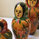 Indian-style wooden nesting dolls