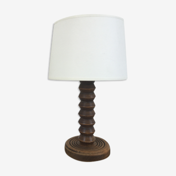 Solid wood lamp foot "zigzag" 40s-50s