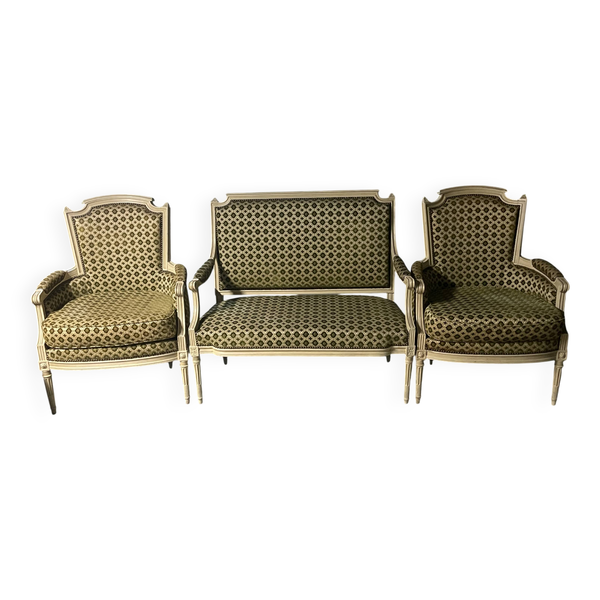 Bergère chair + 2-seater sofa