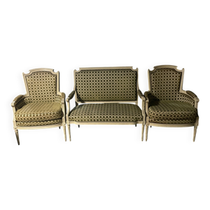 2 bergères et canapé - places