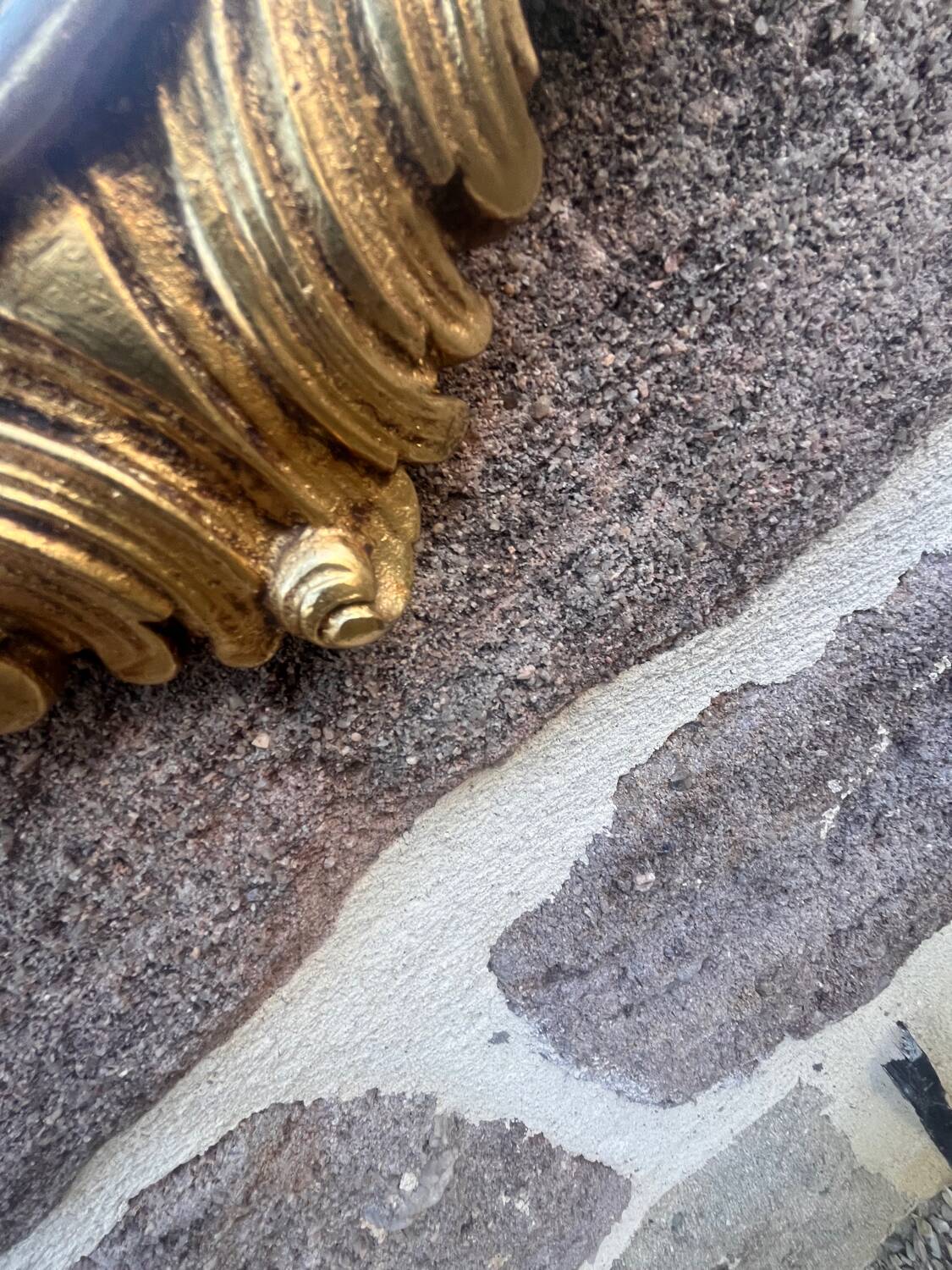 Golden Louis XV style mirror