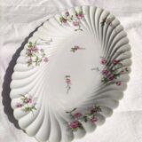Hollow oval dish and 2 Haviland porcelain bowls, Sylvie model