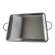 Service tray Létang and Rémy in satin stainless steel 35 x 45 cm