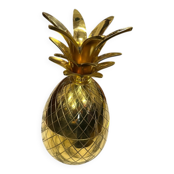 Pineapple brass ice bucket New Old Stock