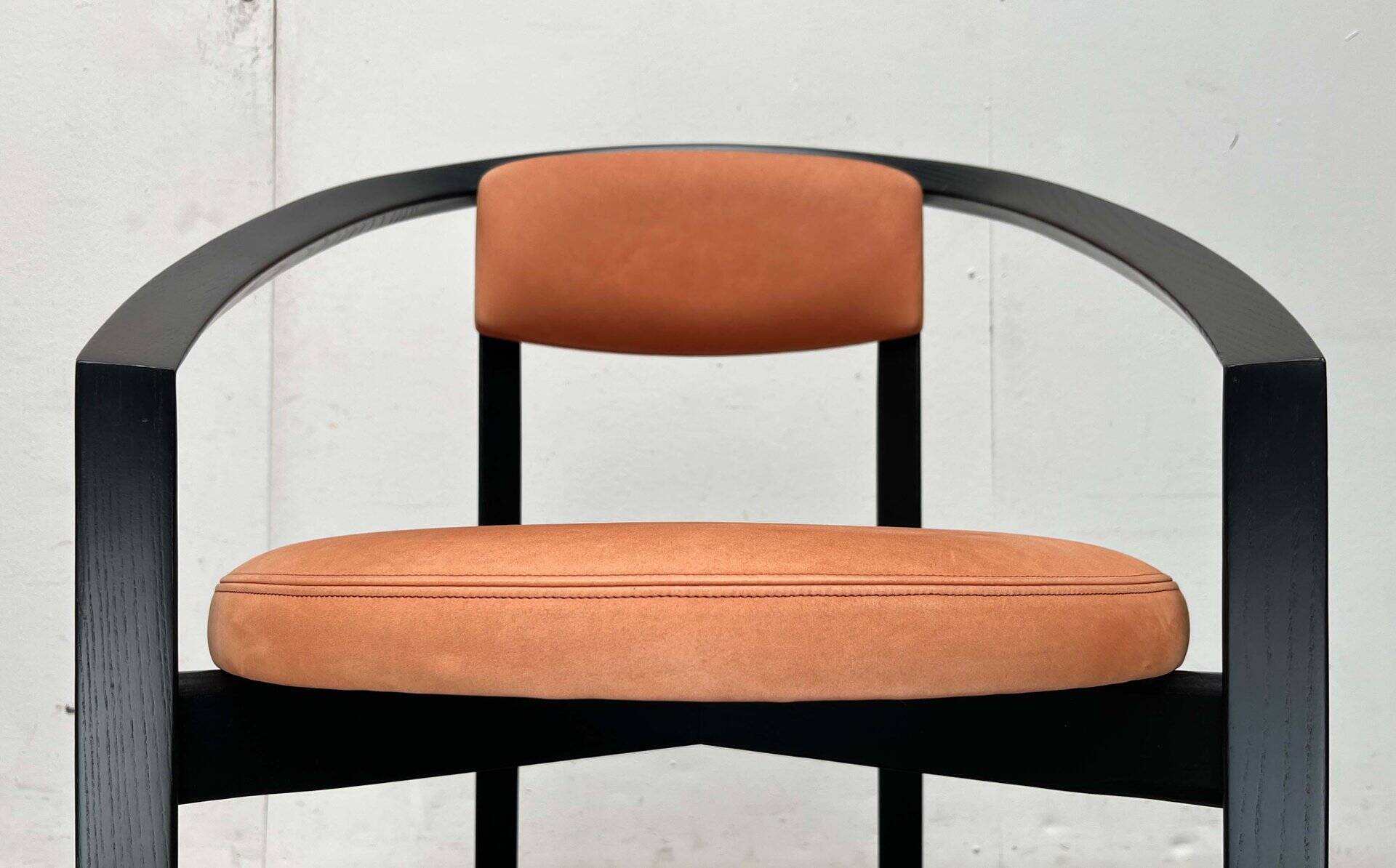Postmodern German Chair Model Nostro in Leather by Andreas Weber for Rosenthal Einrichtung, 1980s
