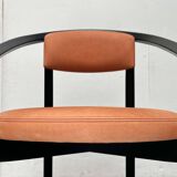 Postmodern German Chair Model Nostro in Leather by Andreas Weber for Rosenthal Einrichtung, 1980s