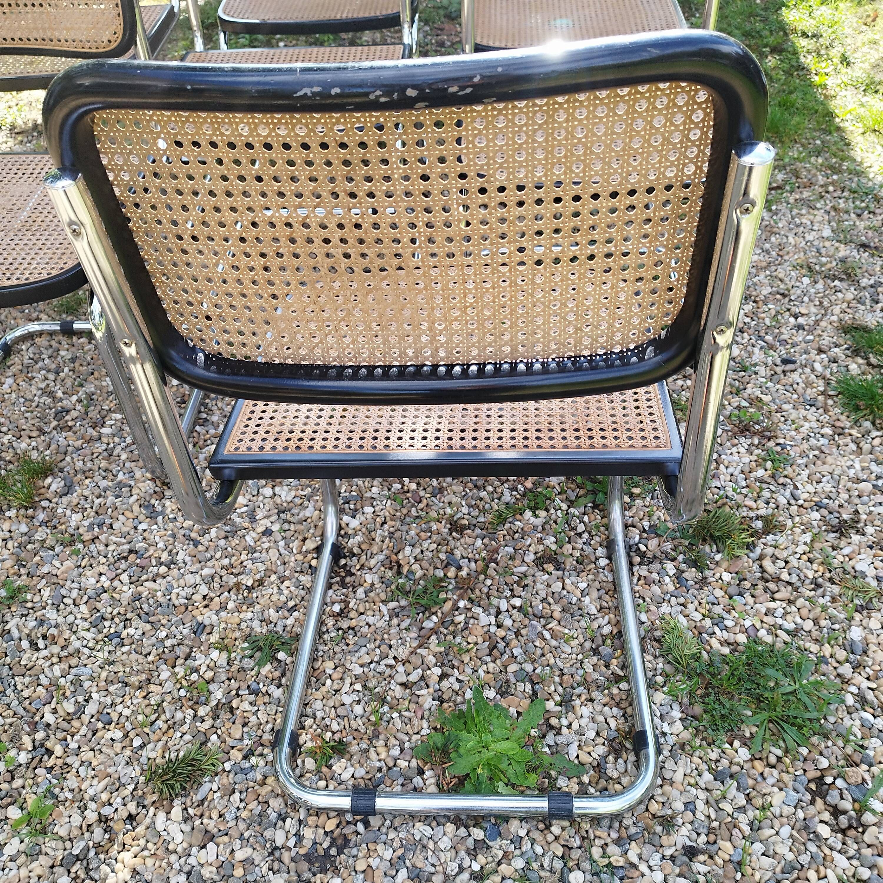 Vintage style chairs Cesca B32 Marcel Breuer