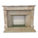 Louis XVI Style Fireplace In Pink Veined Marble XX Century
