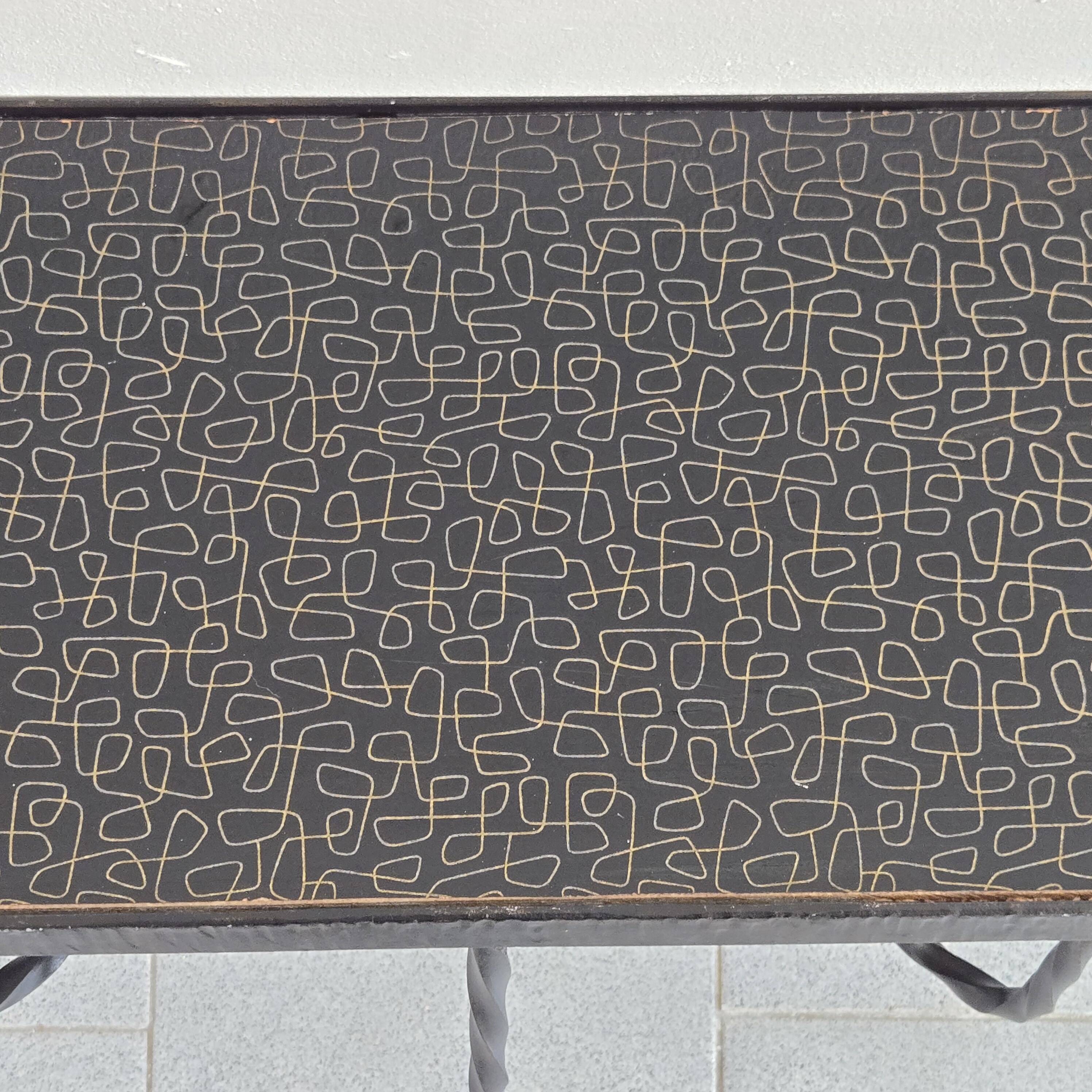 Vintage 1950s wall console shelf