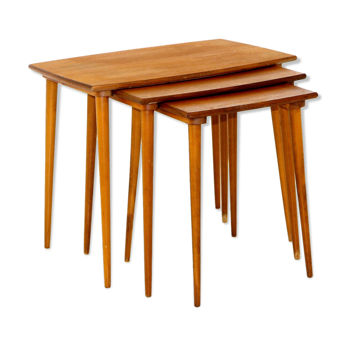 Teak side tables, Sweden, 1950