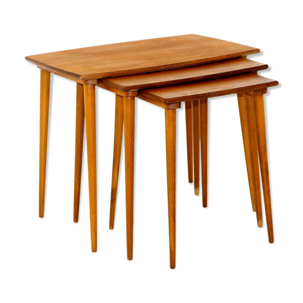 Tables gigogne en teck, Suède, 1950