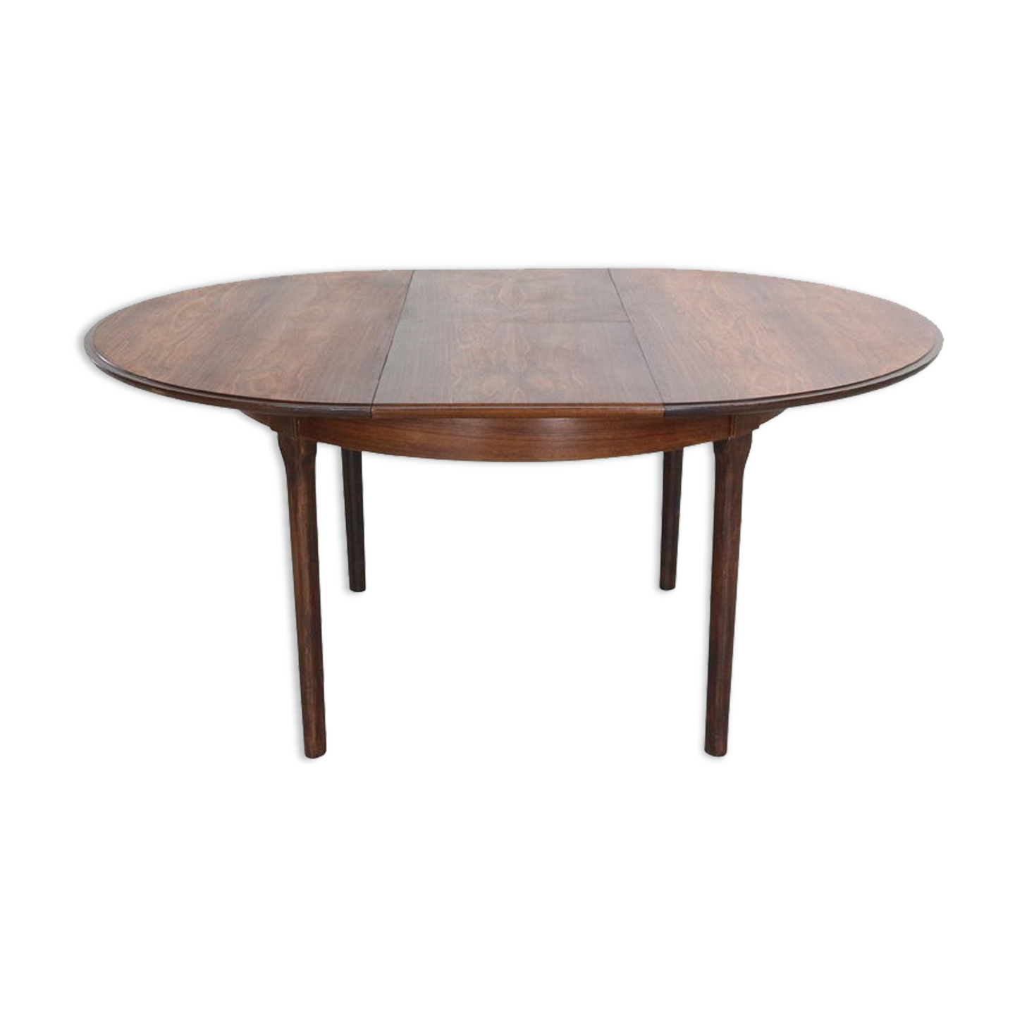 Scandinavian Modern Extendable Oval/Round Dinning Table, 1960, Denmark
