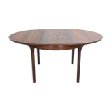 Scandinavian Modern Extendable Oval/Round Dinning Table, 1960, Denmark