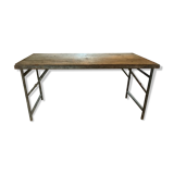 Iron and old wood table