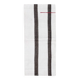 Short White Brown Turkish Kilim Runner Rug, 75x174Cm