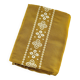 Basque pattern tablecloth, mustard