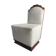Charming decorative arts period armchair in solid walnut