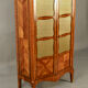 Showcase library mesh marquetée louis xv