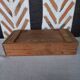 Old compartmentalized wooden box crate