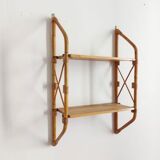 Vintage rattan shelf