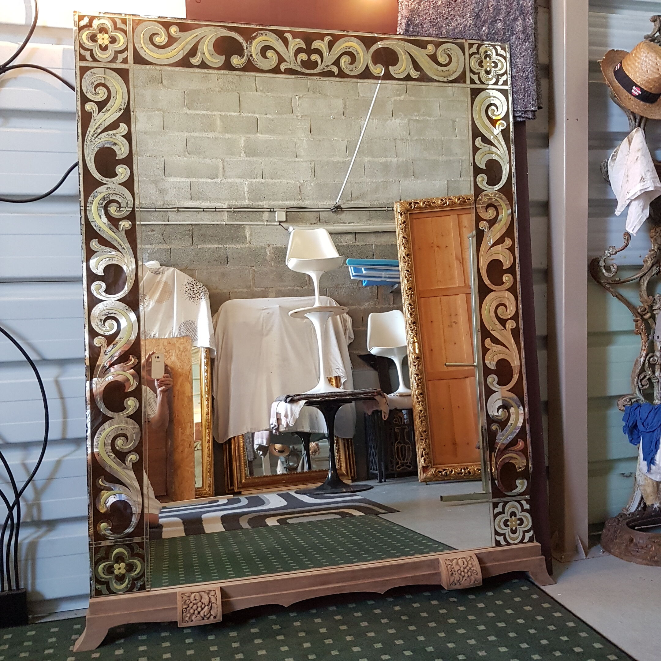 Polychrome Golden Mirror