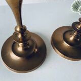 Pair of bronze candlesticks