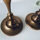 Pair of bronze candlesticks