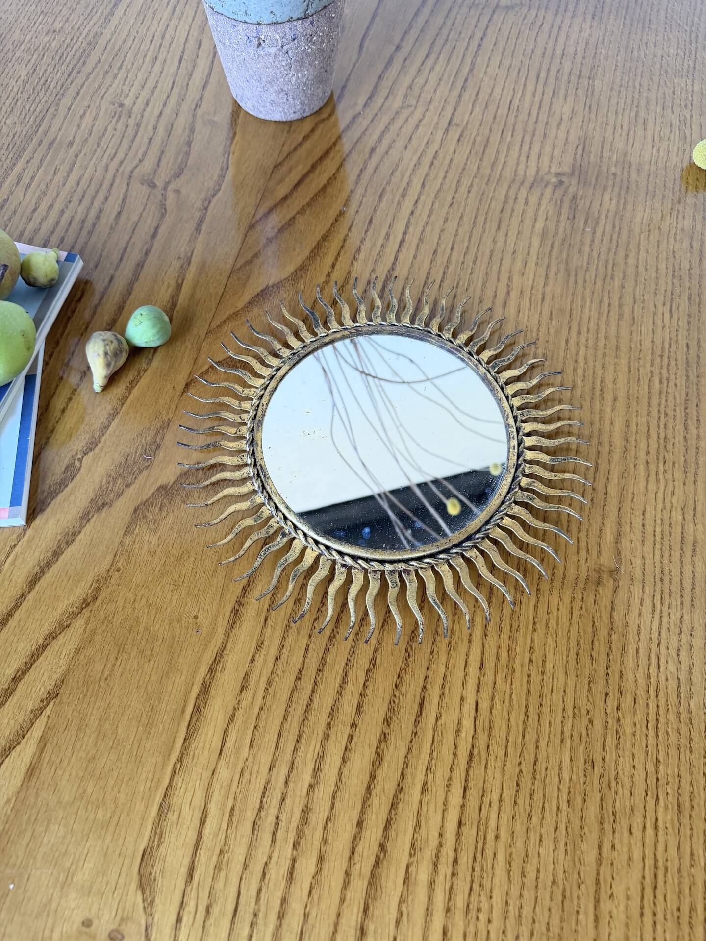 Sun mirror or patinated XS