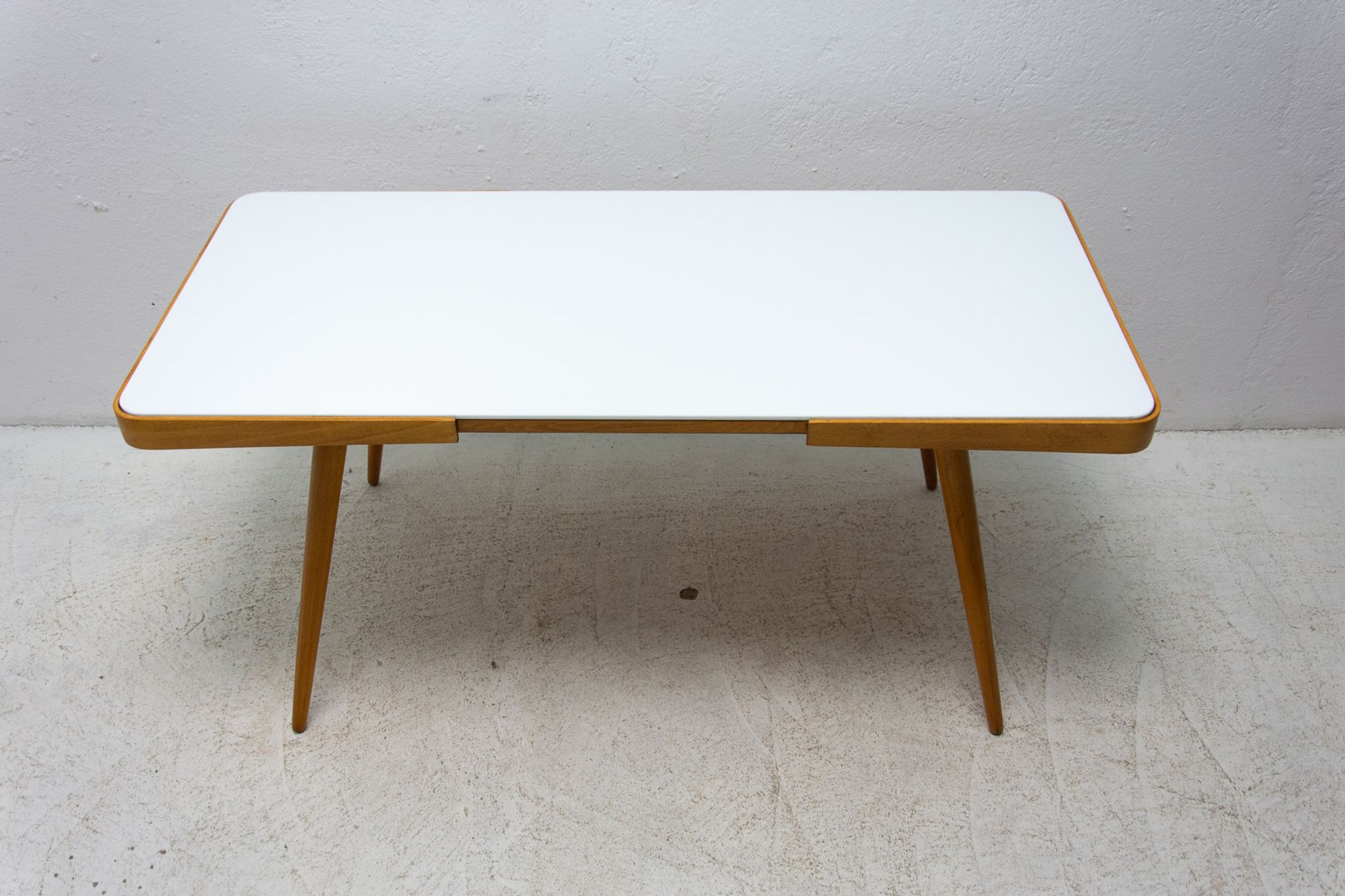 Opaxite glass coffee table, 1960´s, Czechoslovakia