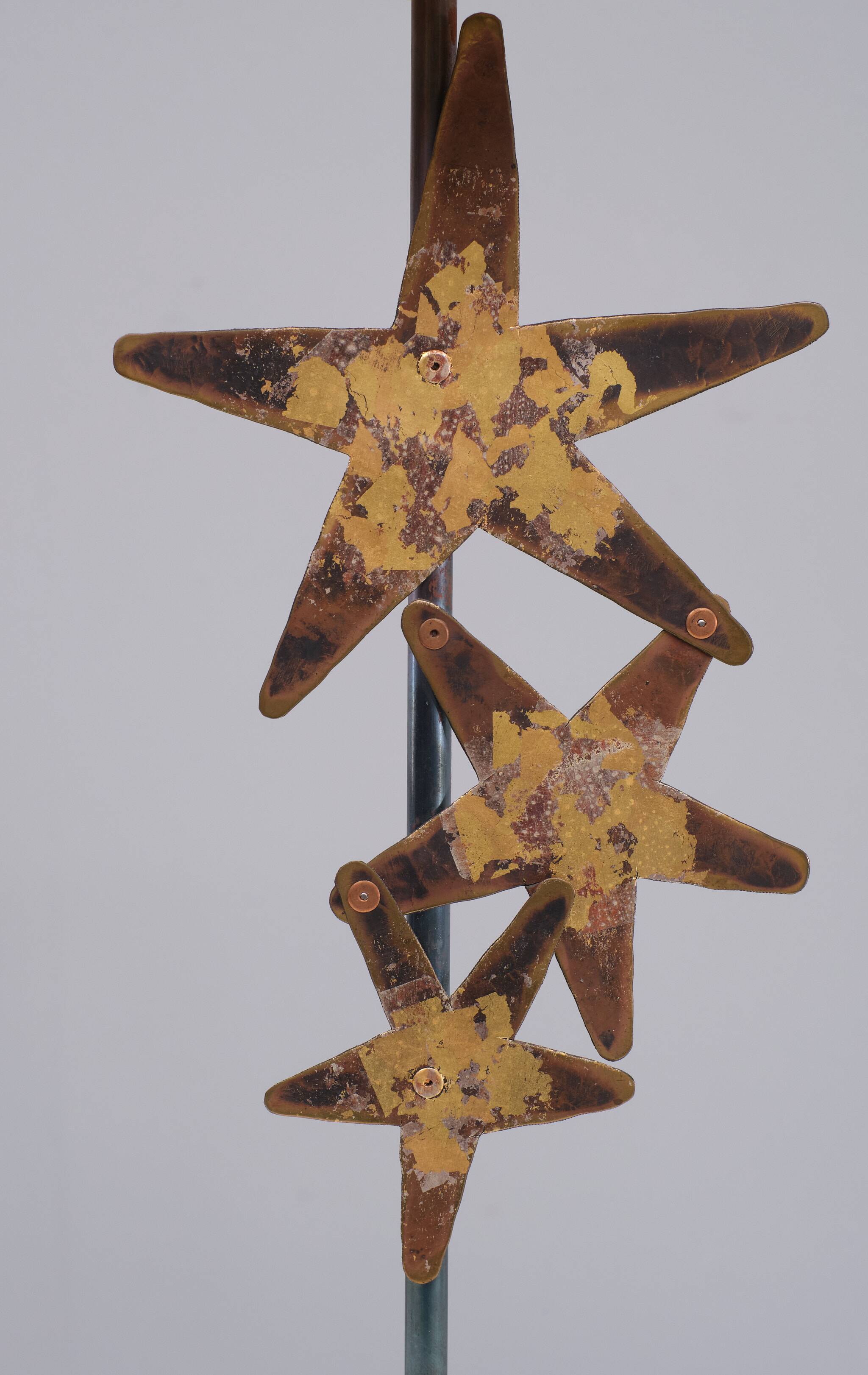 Robert Kostka Brass handmade Table lamp 1980s France