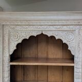 White Indian bookcase