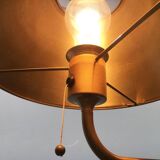 Lesan floor lamp in vintage German brass, Hollywood Regency style by Florian Schulz, 1970s.