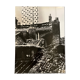 Photograph black and white silver print circa 1970 architecture