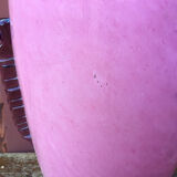 Art deco style pink glass vase