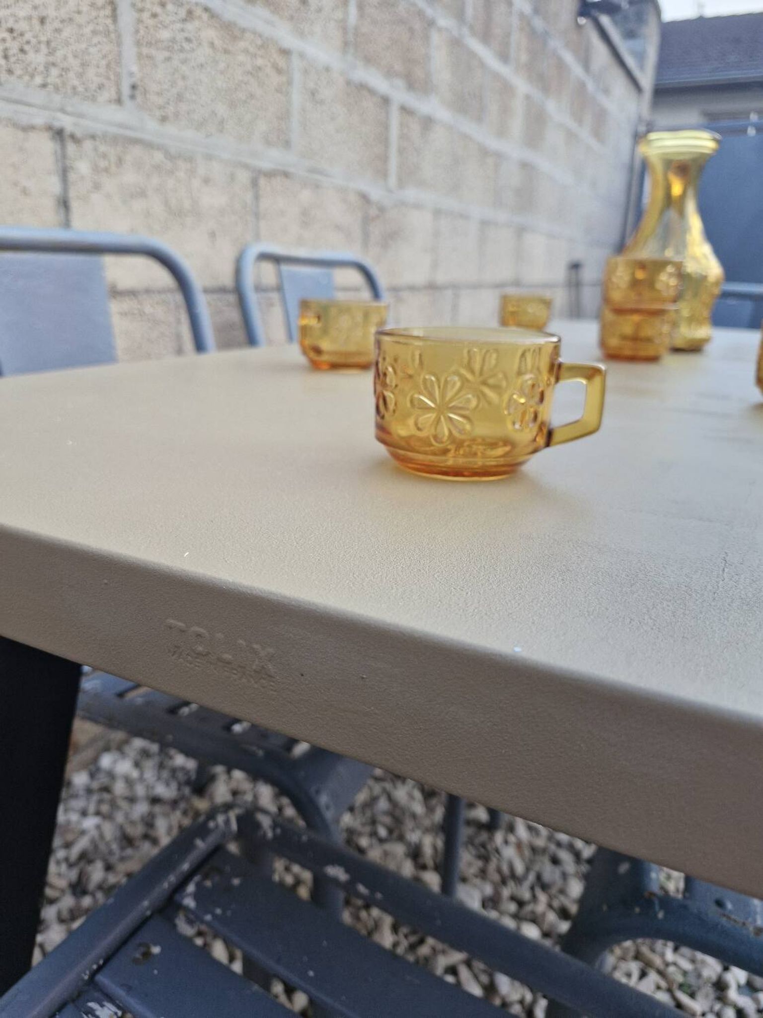 TOLIX, Large Metal Table T55 by Xavier Pauchard France, 1950s