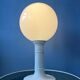 White Space Age table lamp Woja Holland with opal glass shade