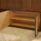 Minimalist enfilade in ebony and sycamore 1960s
