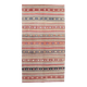 Brick Red Color Kilim Rug, 184x334Cm Living Room Rug,