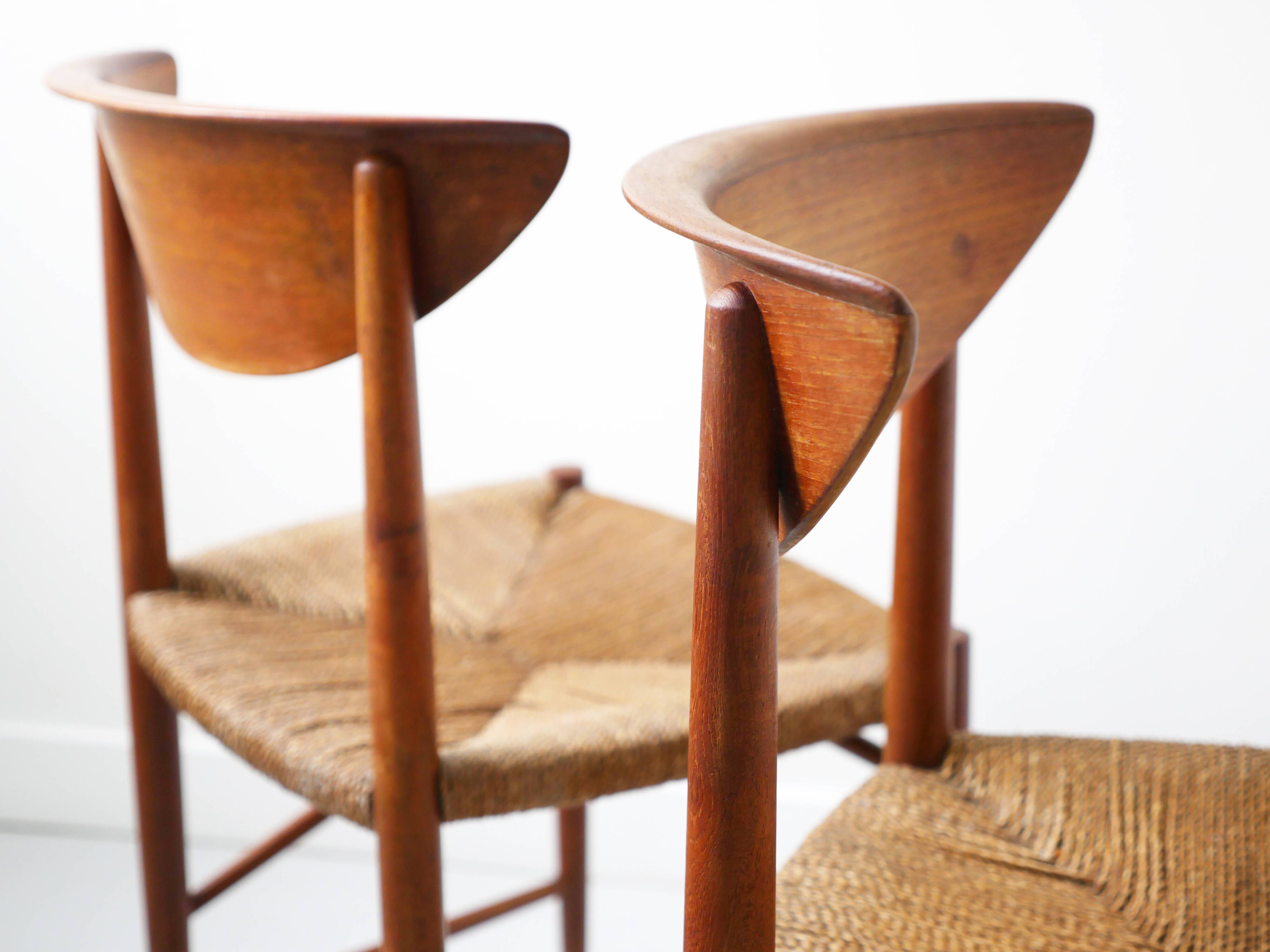 Set of 2 chairs by Peter Hvidt and Orla Mølgaard.